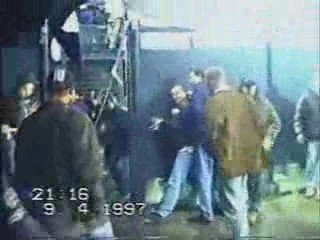 Hooligans from England and Netherlands