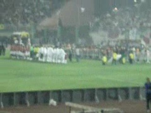 Algerie Egypte hymnes vue des tribunes