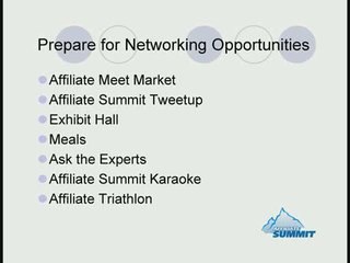 Guide to Networking at Affiliate Summit East 2009