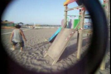 acrobacias en la playa