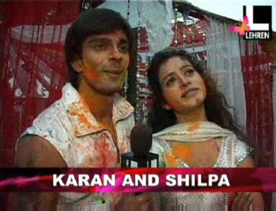 Holi in the sets of Dil Mil Gaye