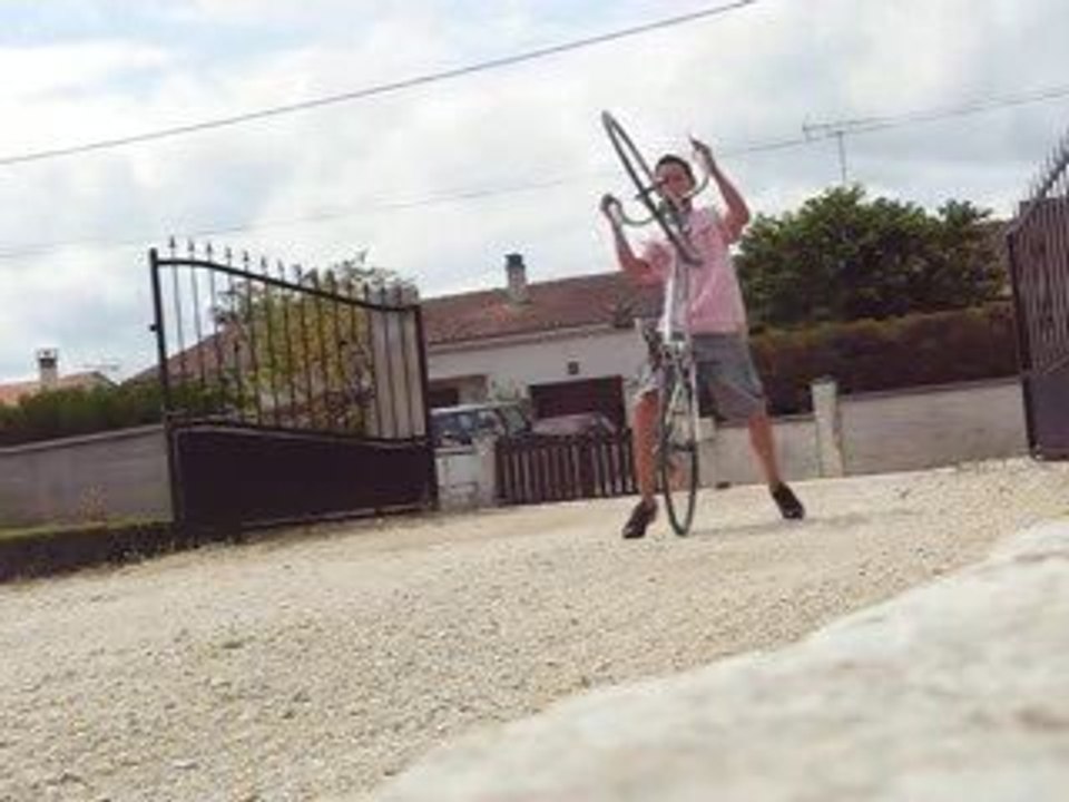 roue en vélo de course