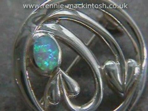 Charles Rennie Mackintosh jewellery: Sterling silver brooch