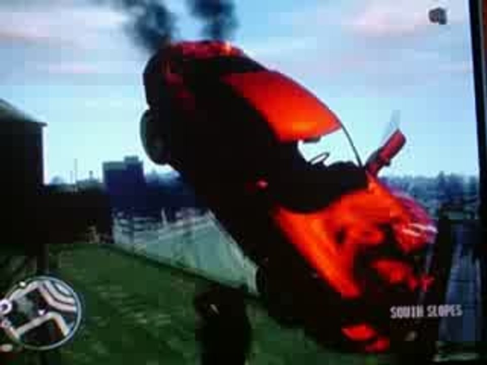 gta4 la balancoire le bug sur un toit et vivant