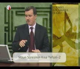 Maun süresi tefsiri 2