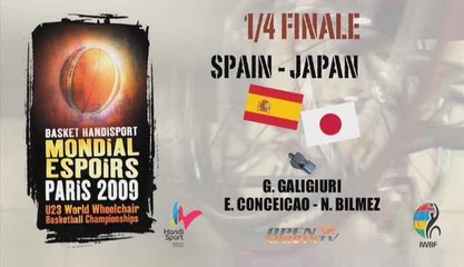 36 SPAIN JAPAN BASKET HANDISPORT 1/4 MONDIAL 2009