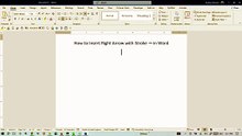 How to Insert Right Arrow with Stroke ⇸ in Word