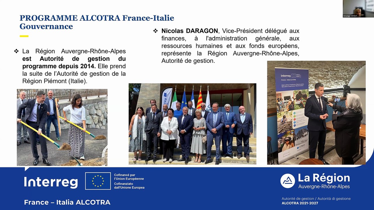 [WEBINAIRE] Présentation générale du programme ALCOTRA suite aux élections municipales en France
