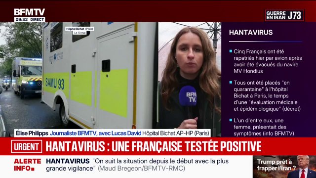 Hantavirus: les quatre cas contact sous surveillance à l'hôpital Bichat à Paris resteront confinés pendant 15 jours minimum