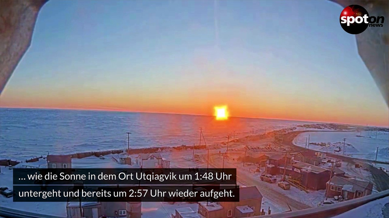 Aufnahmen aus Alaska zeigen Beginn der 'midnight sun season'