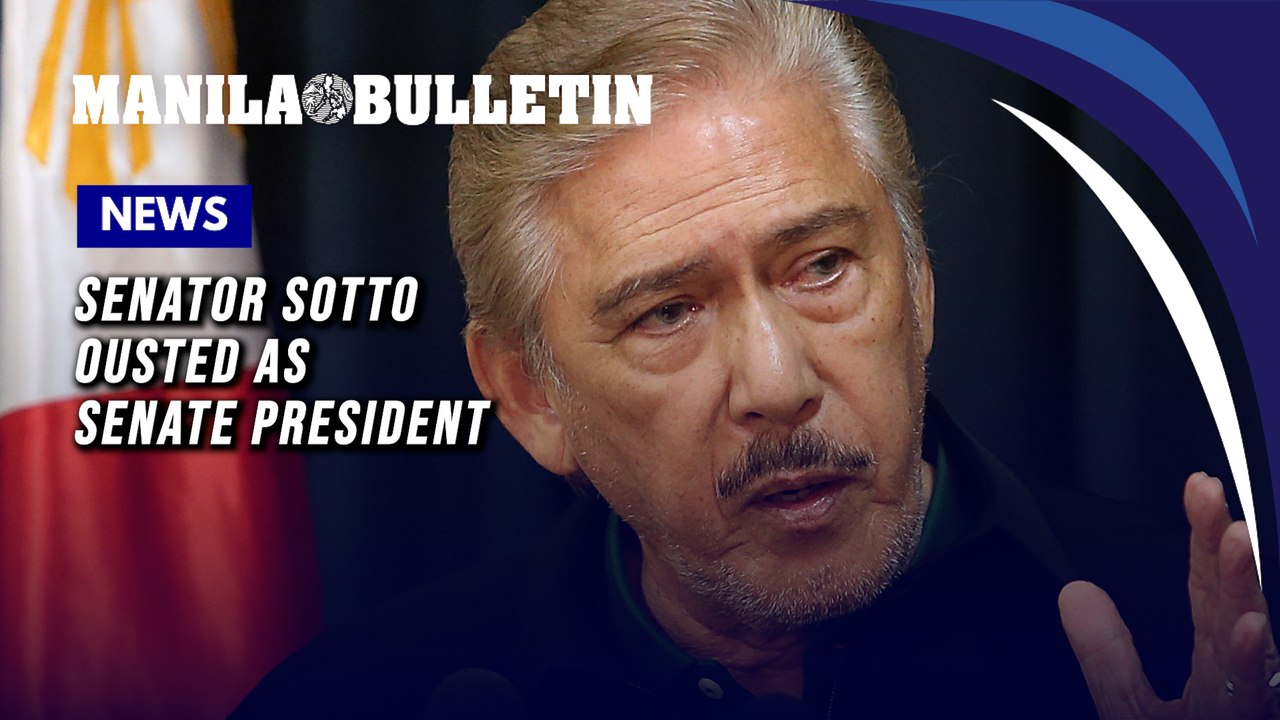 Senator Sotto ousted as Senate President