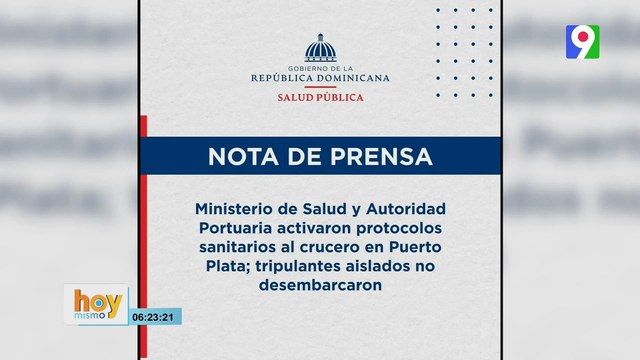 Panico en República Dominicana: Crucero con brote viral genera alarma sanitaria | Hoy Mismo