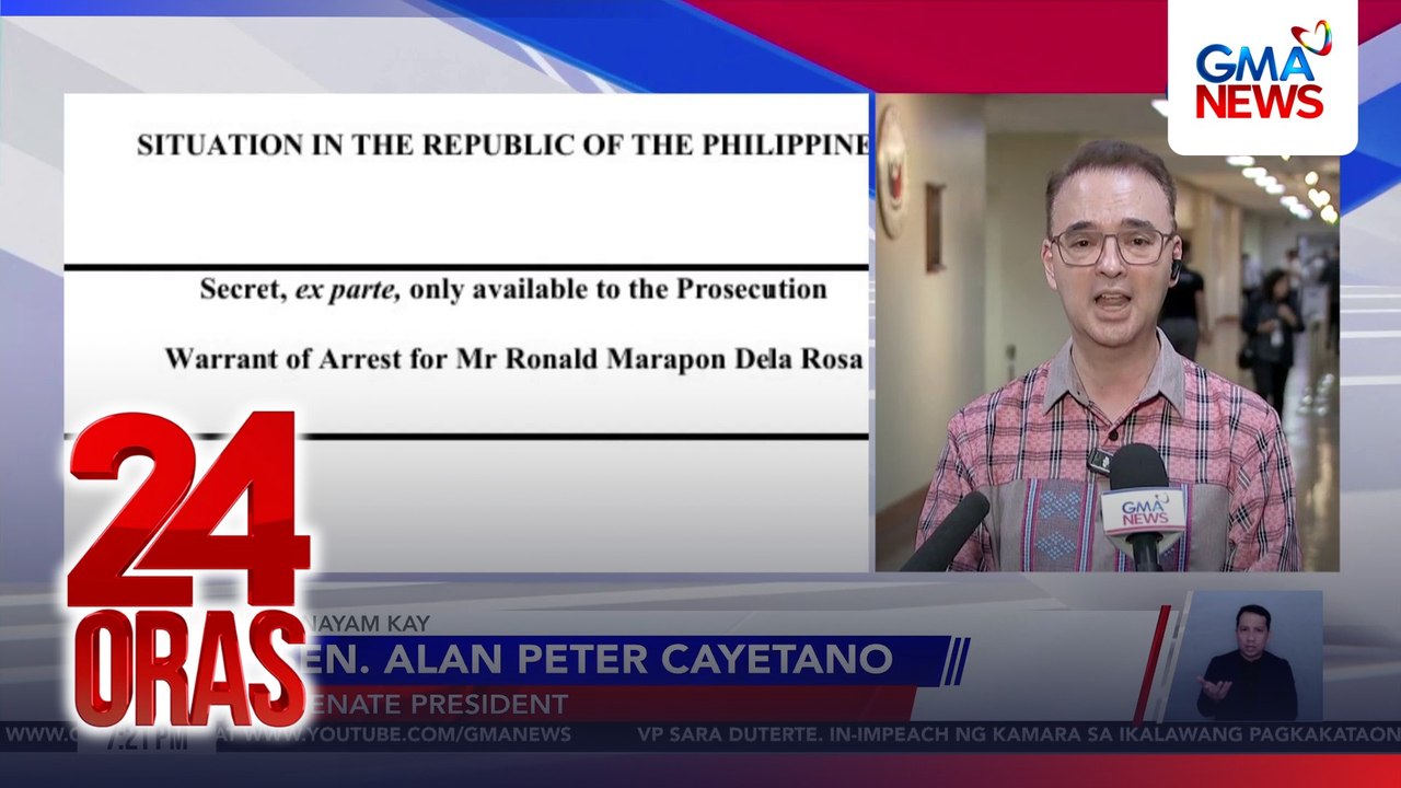 LIVE-INTV. - Panayam kay bagong Senate President Alan Peter Cayetano kaugnay sa kaso ni Sen. Dela Rosa, pag-impeach ng Kamara kay VP Duterte at palitan ng liderato sa Senado | 24 Oras