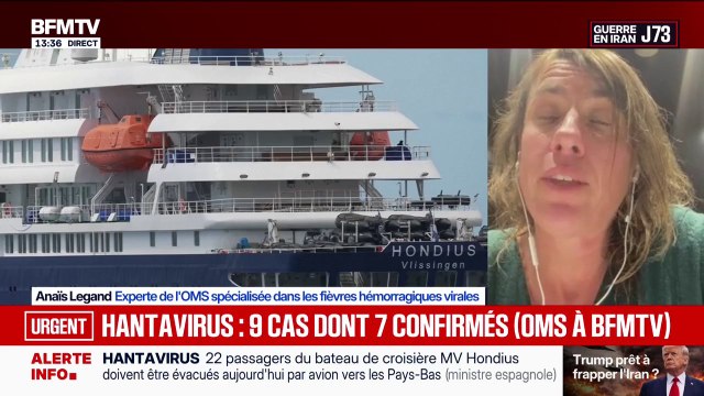 Hantavirus: La période d'incubation est longue donc il n'est pas surprenant qu'il y ait encore quelques cas détectés , affirme Anaïs Legand, experte de l'OMS
