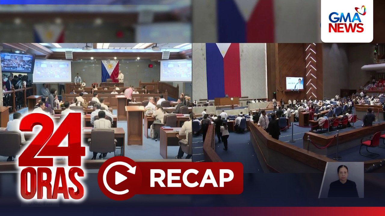 24 Oras - (PART 1) VP Sara, in-impeach ng Kamara; Bagong liderato sa Senado; Umano'y ICC warrant vs Sen. Bato, ipinakita ni Trillanes, atbp.
