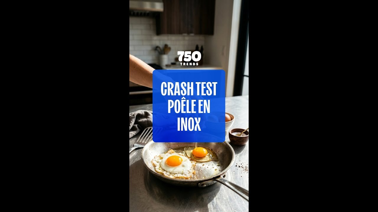 Cuire un oeuf au plat dans une poêle en inox