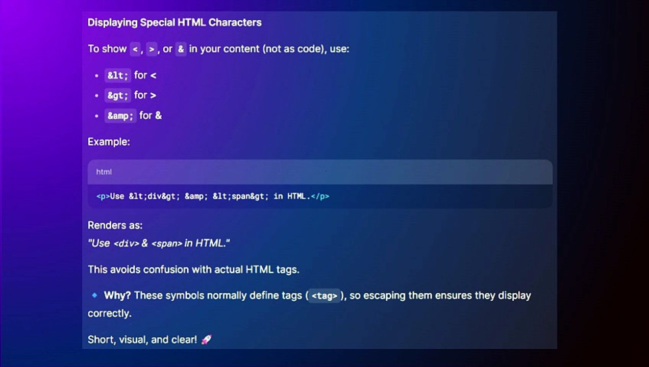 HTML Special विशेष वर्ण इकाईयाँ Entities-Hindi हिंदी #16 #theTRANSCENDENT #tTʇ