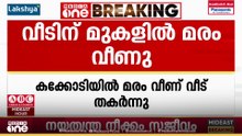 ശക്തമായ കാറ്റിലും മഴയിലും വീടിനു മുകളിലേക്ക് മരം വീണ് ആറ് പേർക്ക് പരിക്ക്....