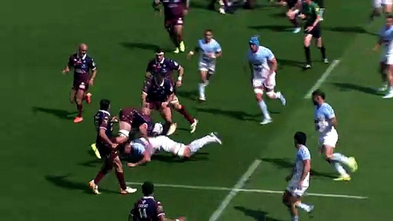 TOP 14 - Essai de Rodrigo BRUNI (AB) - Aviron Bayonnais - Union Bordeaux-Bègles