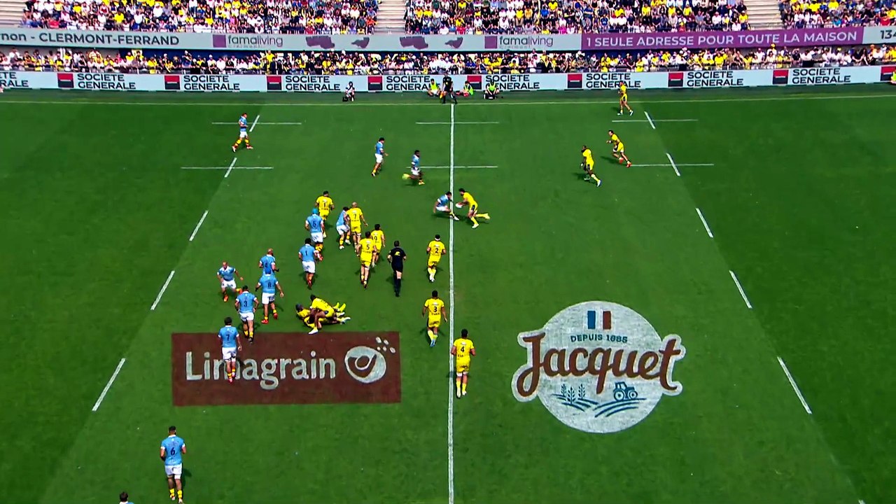 TOP 14 - Essai de Bautista DELGUY (ASM) - ASM Clermont - USA Perpignan