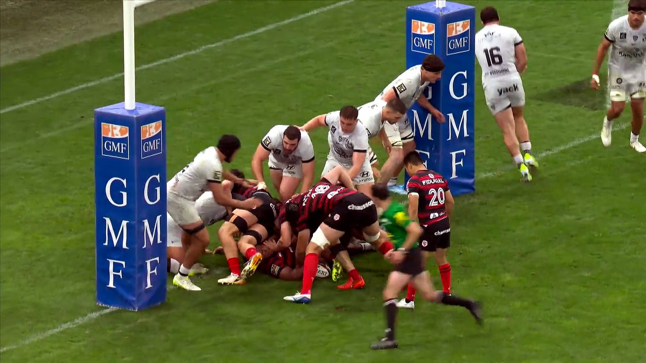 TOP 14 - Essai de Naoto SAITO (ST) - RC Toulon - Stade Toulousain