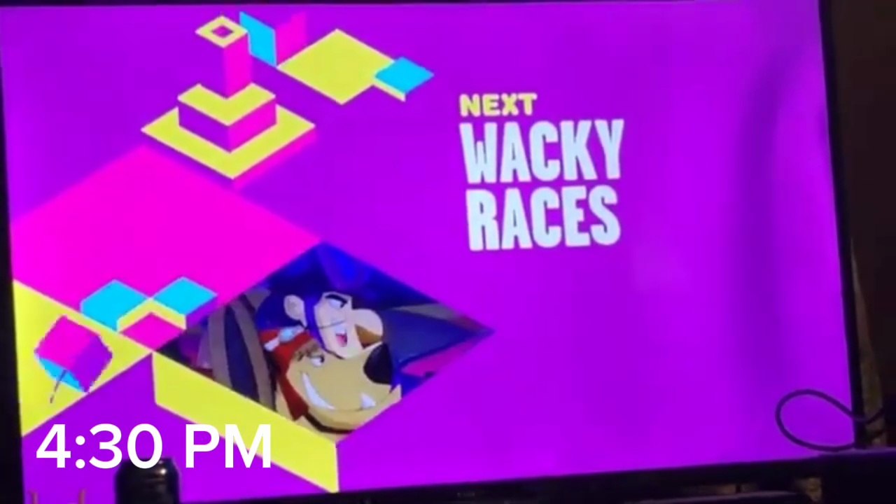 Boomerang Coming Up Next Wacky Races (1968) Bumpers 4:30 PM