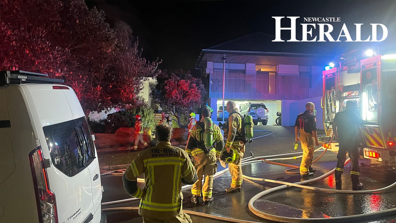 House fire closes streets in Bar Beach
