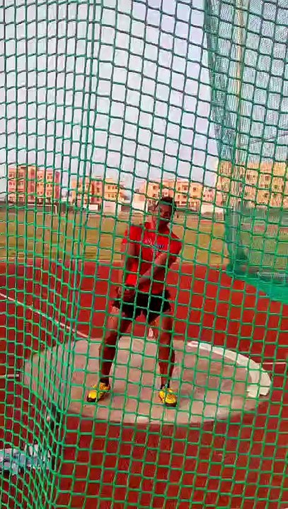 Hammer throw practice