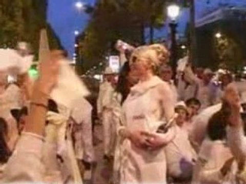 Dîner en blanc hot Champs Elysées Paris 2008