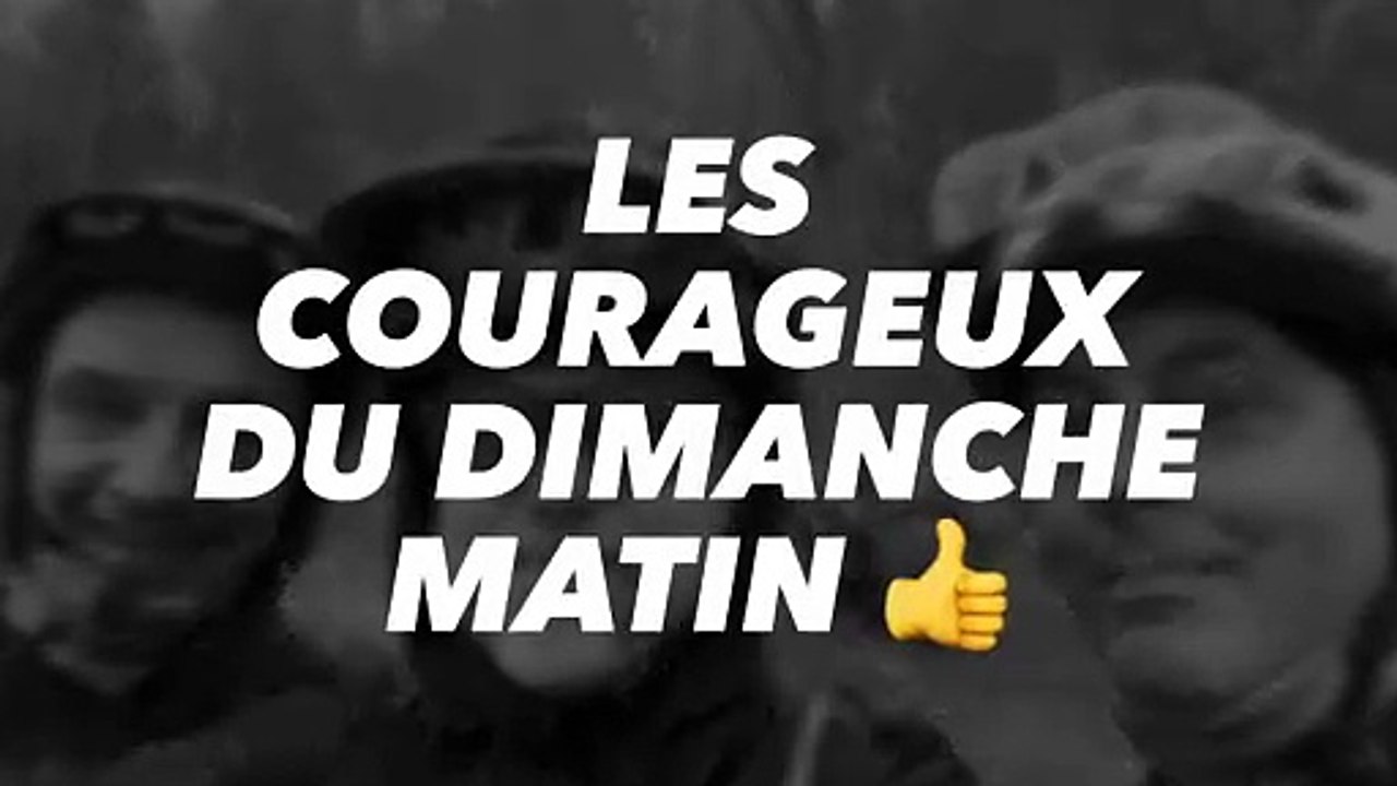 Les courageux du dimanche matin 👍
