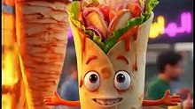 Shawarma 3d Ai Animation Video