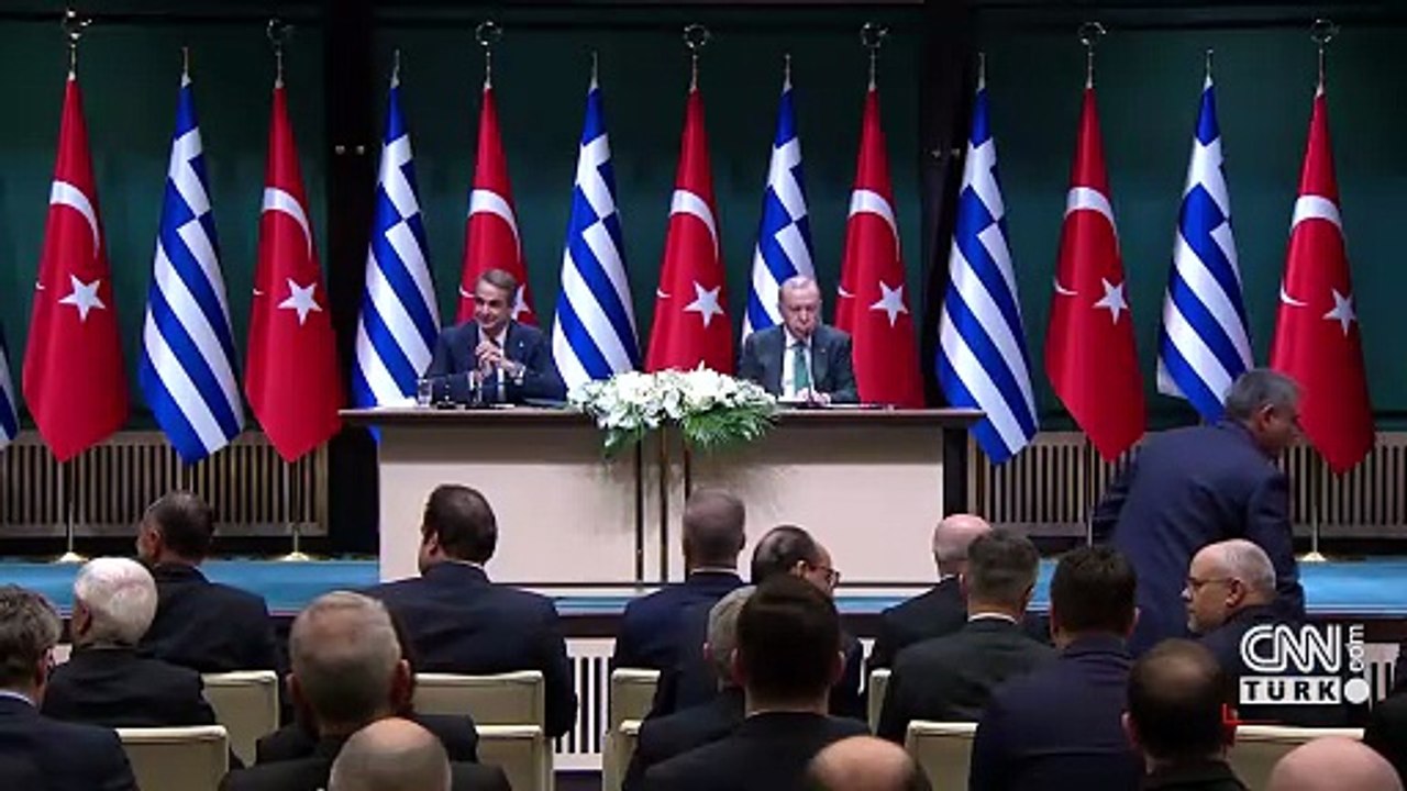 Komşu diplomasisi! Cumhurbaşkanı Erdoğan, Yunanistan Başbakanı Miçotakis ile görüştü