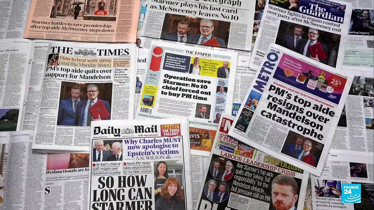 Reino Unido: aumentan presiones sobre Starmer tras vínculo de Mandelson con archivos Epstein