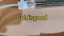 Half-gold twin tube halogen heat lamp 11*23mm 415v 3000w for glass cuting lamps