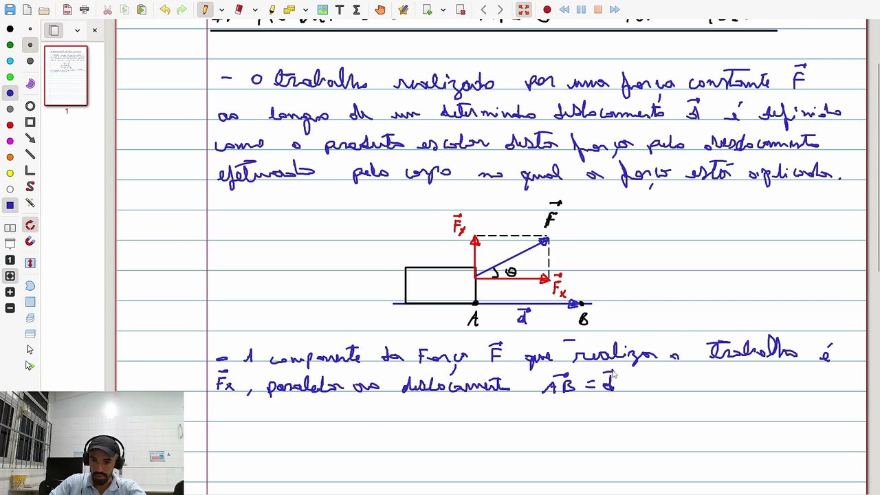 Aplicação do Produto Escalar na Física: Trabalho de uma Força | VET&GEO-A3.34