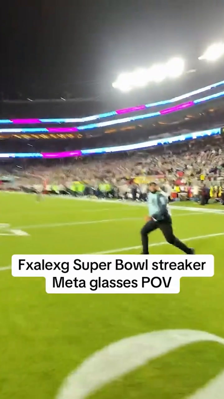 Super Bowl streaker posts POV of journey of running onto field