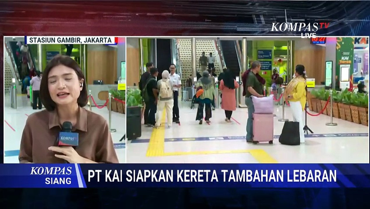 290 Ribu Tiket Kereta Terjual, PT KAI Siapkan Kereta Tambahan untuk Mudik Lebaran | KOMPAS SIANG
