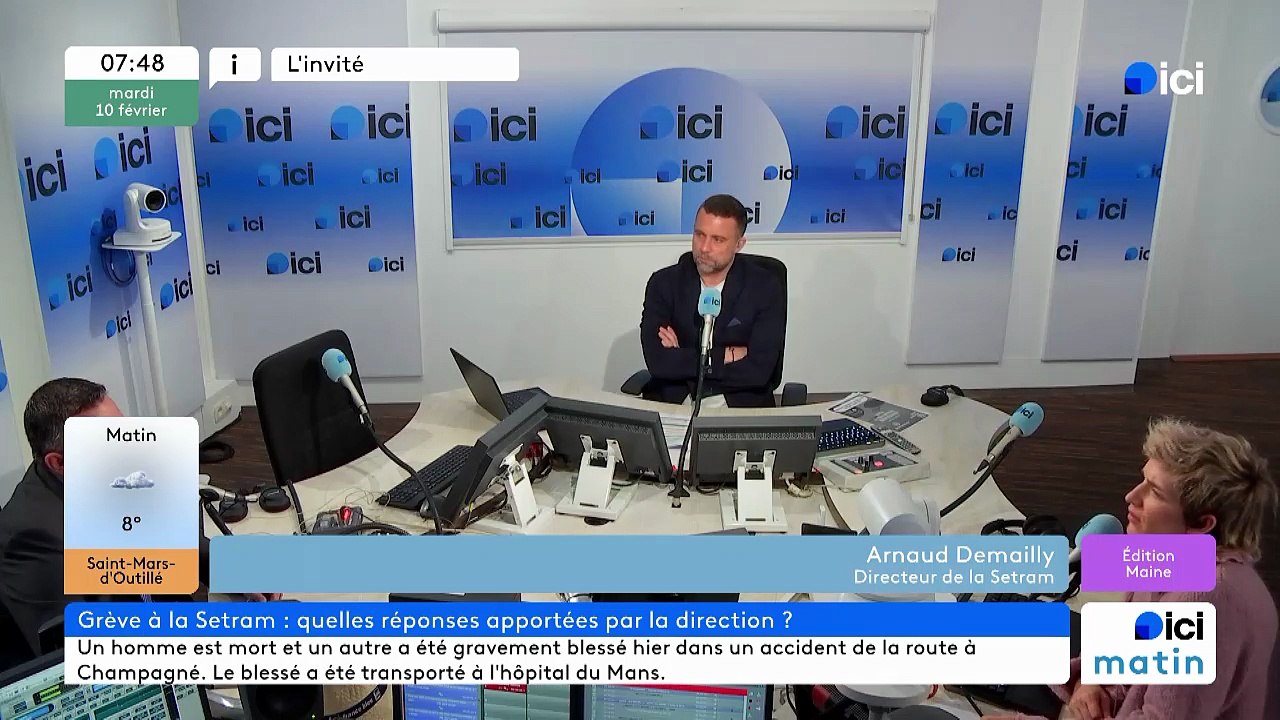 Arnaud Demailly, directeur de la Setram, l'entreprise de transports en commun de l'agglomération du Mans