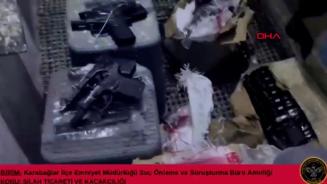 Güvercin kümesinde cephanelik ele geçirildi