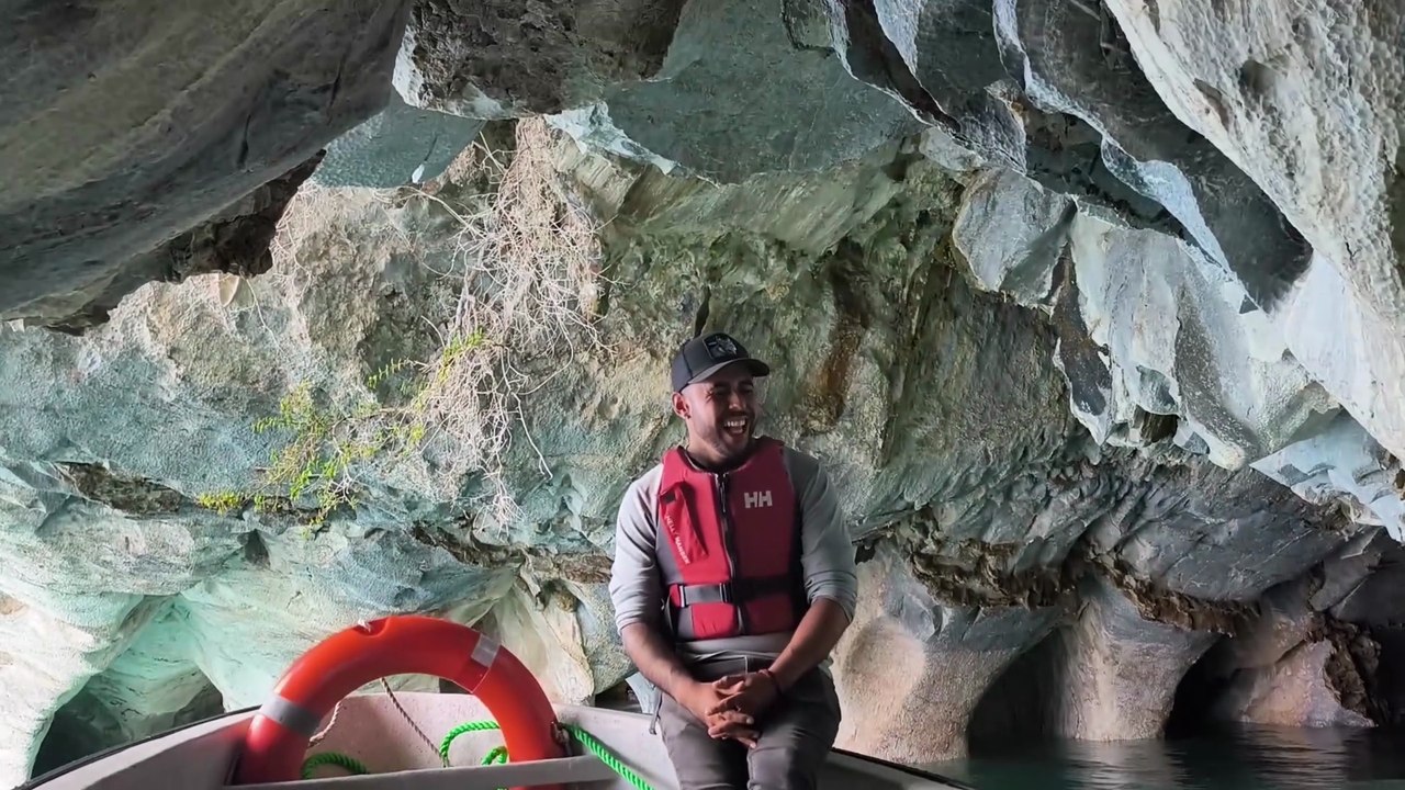 Puerto Sanchez Marble Caves in Chile