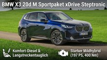 BMW X3 20d M Sportpaket xDrive Steptronic Review: Alltag und Technik