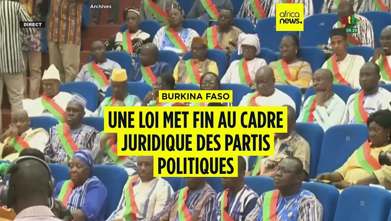 Burkina Faso : une loi met fin au cadre juridique des partis politiques