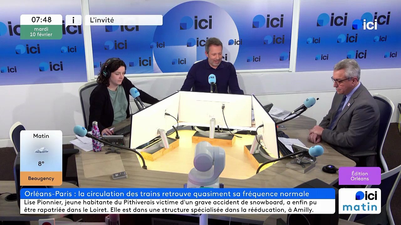 ICI Orléans - L'invité d'ICI Matin : Laurent Queulé, directeur SNCF Réseau pour la région Centre Val de Loire