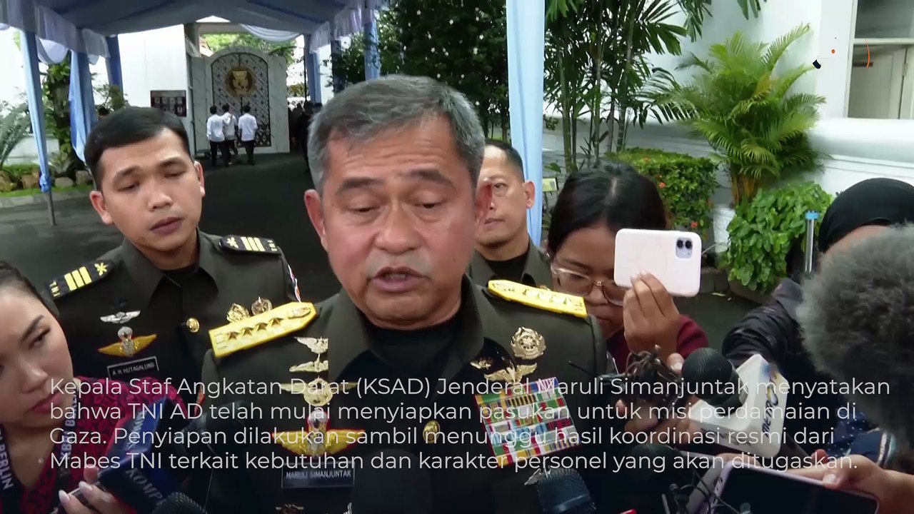 TNI AD Siapkan Pasukan Perdamaian untuk Gaza, Fokus Kesehatan dan Zeni