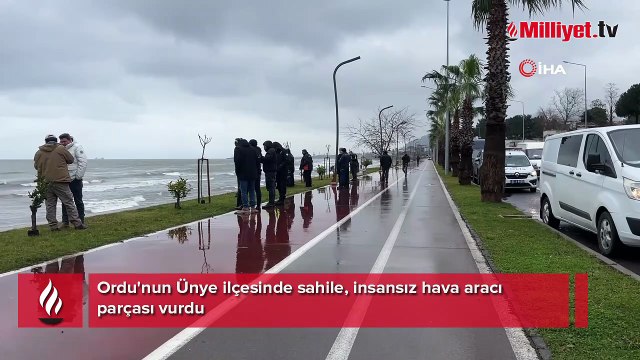 Ünye sahilinde kıyıya vuran cisim ekipleri alarma geçirdi