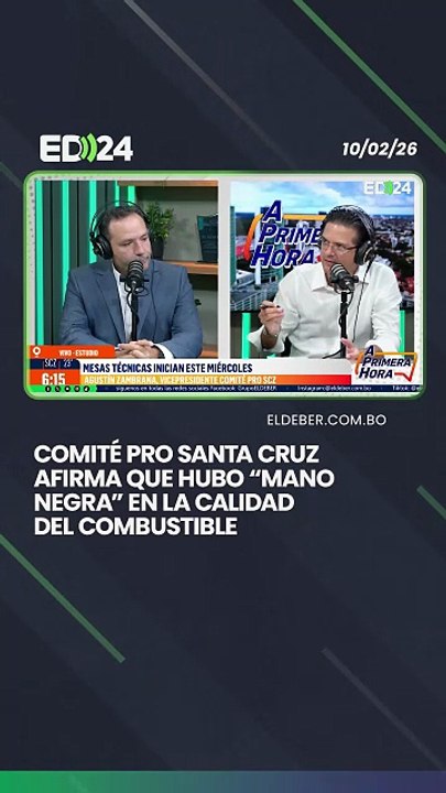 Comité pro Santa Cruz afirma que hubo “mano negra” en la calidad del combustible