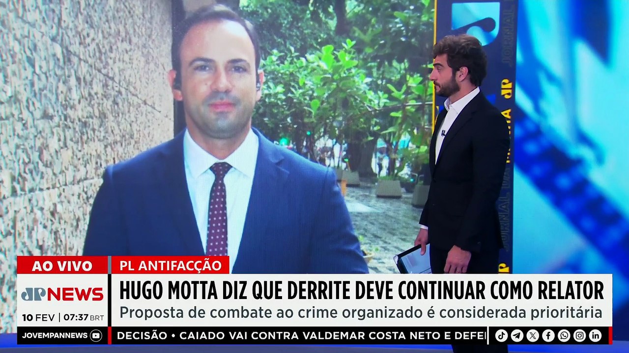 Derrite deve seguir como relator do projeto de lei Antifacção, diz Motta