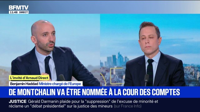 Elle a le talent et les compétences : Benjamin Haddad, ministre de l'Europe, sur la nomination d'Amélie de Montchalin à la tête de la Cour des comptes