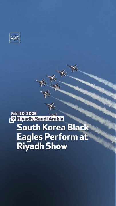 South Korea Black Eagles Perform At Riyadh Show