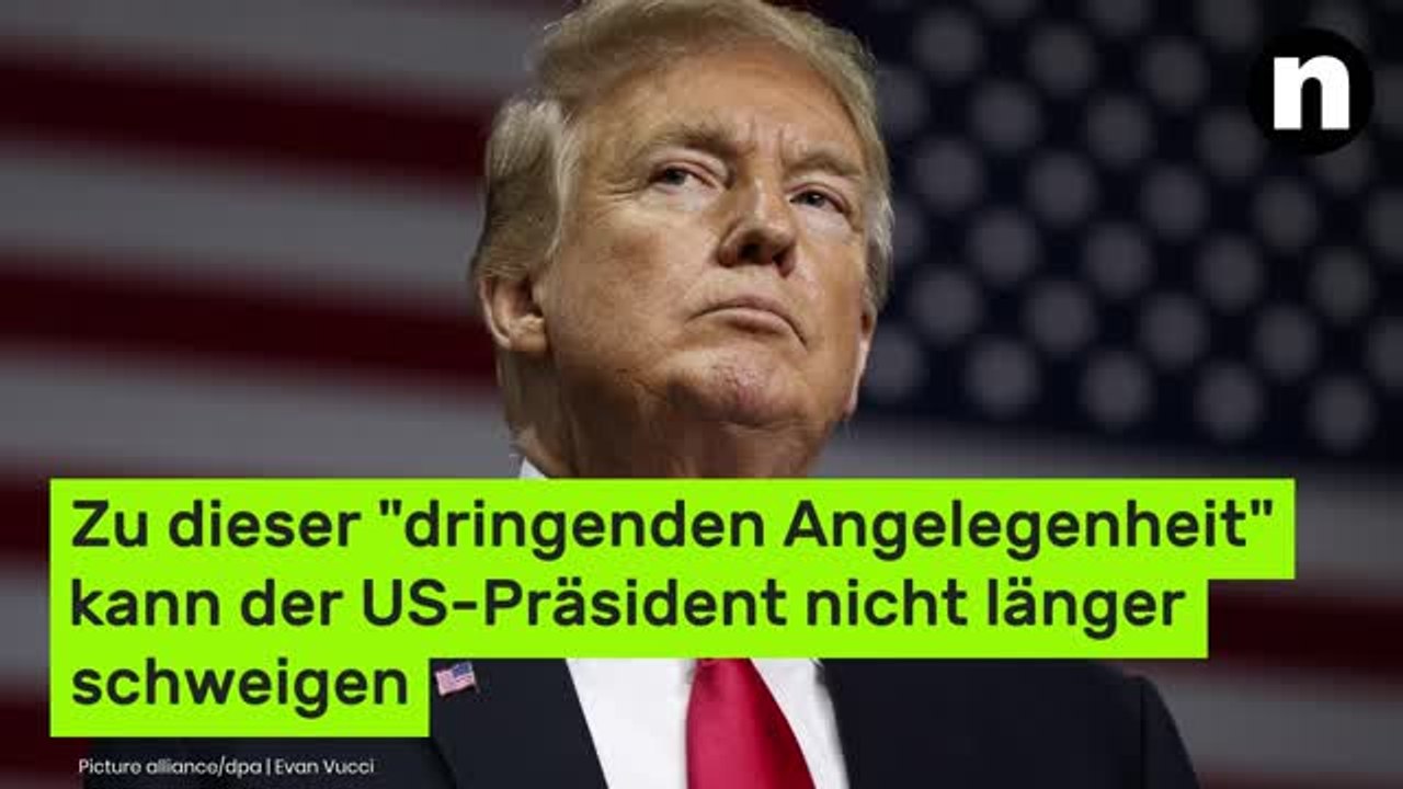 Donald Trump im Ufo-Wahn: Zu dieser 'dringenden Angelegenheit' kann der US-Präsident nicht länger schweigen